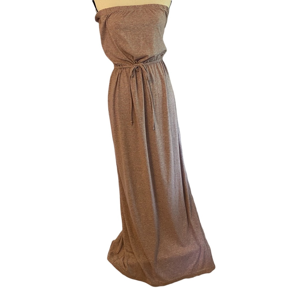 CAbi Grey and Coral  Maxi Dress | Size Large | Style #861